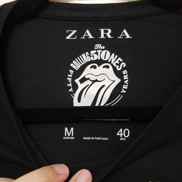 Zara Rolling Stones T-Shirt - Picture 4 of 10